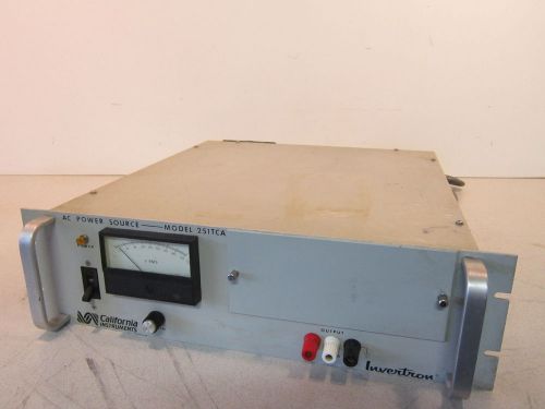 Invertron 251TCA AC Power Source 4025-462-1 NSN 6130010618878 Pwrs On, More Info