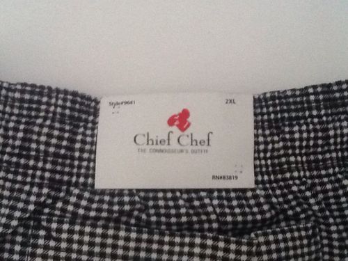 BRAND NEW 2XL Short Unisex Chef Pants