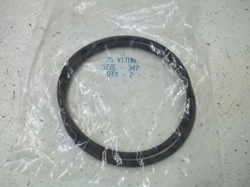 Lot of 2 75 viton o-ring size-347 *new in a factory bag* for sale