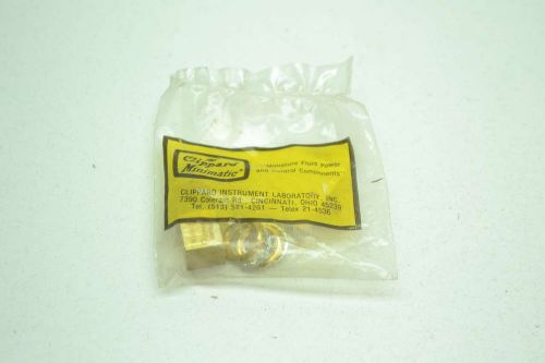 New clippard mnv-2 1/4 in npt brass threaded needle valve d405119 for sale
