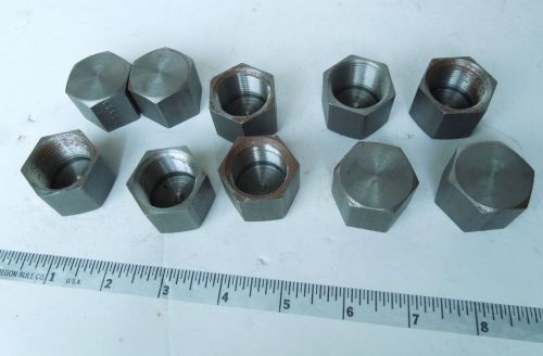 3/4 NPT hex pipe cap fitting steel USA lot of 10 new