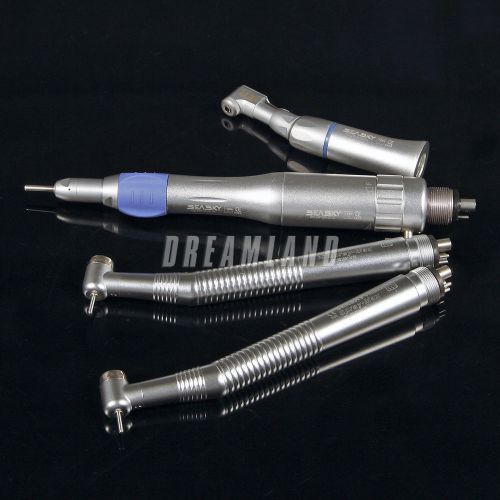 2pc new Dental NSK type High speed Handpiece +low Contra Angle air motor 4H Kit