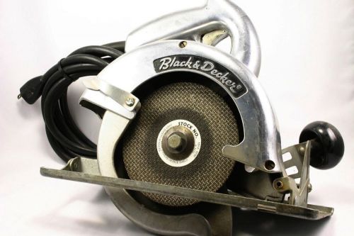 Vintage 1950&#039;s? black &amp; decker no. 73 ac-dc 8 1/4&#034; circular saw 4700 rpm for sale