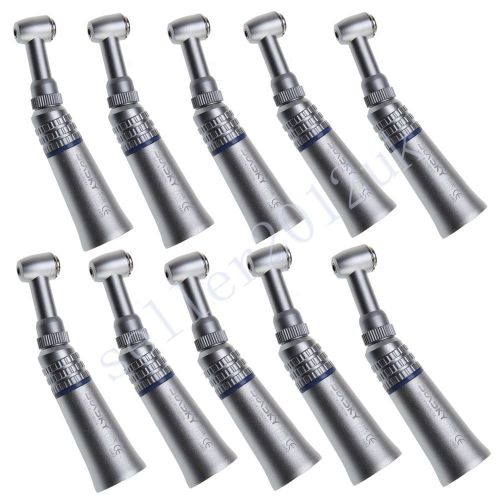 10 Pcs NSK Style Dental Contra Angle Slow Low Speed Handpiece Push Button E-type