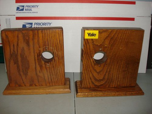 Solid wood lever lock display mounts for sale