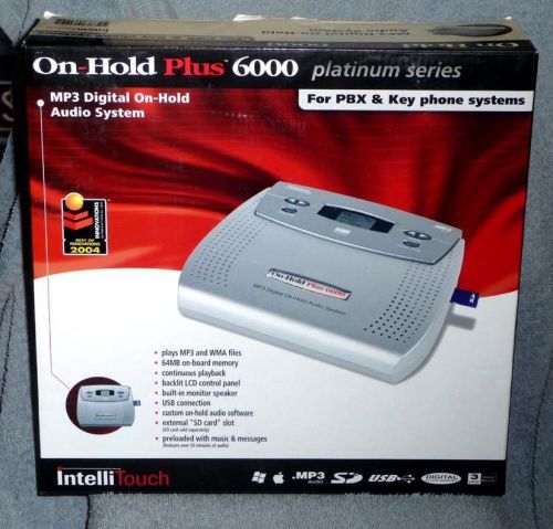 Intellitouch music on-hold plus 6000 platinum series pbx &amp; key phone systems for sale