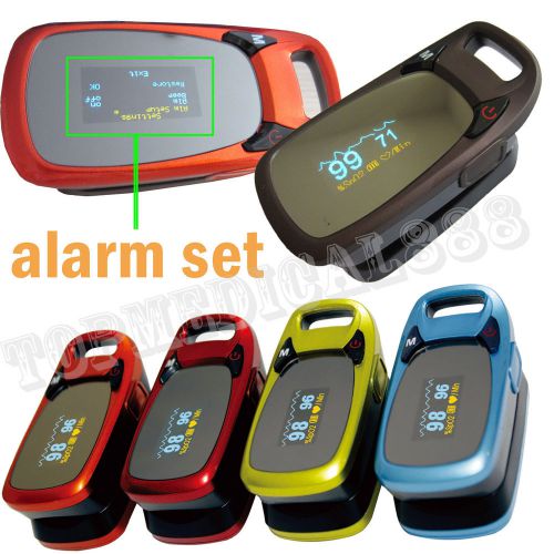 Anti-shake Pulse Oximeter Blood Pressure Monitor SPO2 PR OLED Alarm Beep 3 color