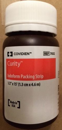 CONVIDIEN   Curity  Iodoform Packing strips  1/2&#034; x 15&#039;  #7832   Sterile