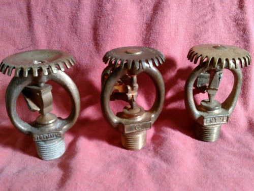 Antique brass fire sprinkler heads reliable firematic central auto brass