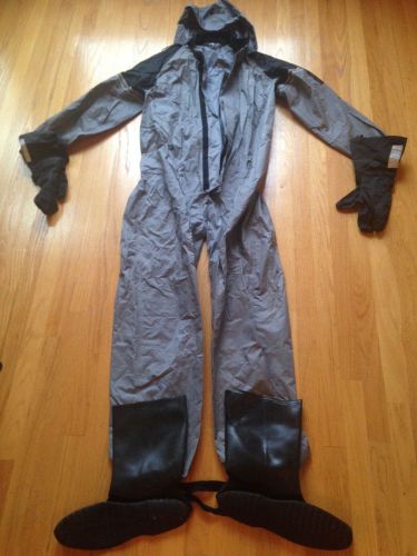 Men&#039;s Rain Rider motorcyle rain suit with Aerostich gloves men&#039;s large