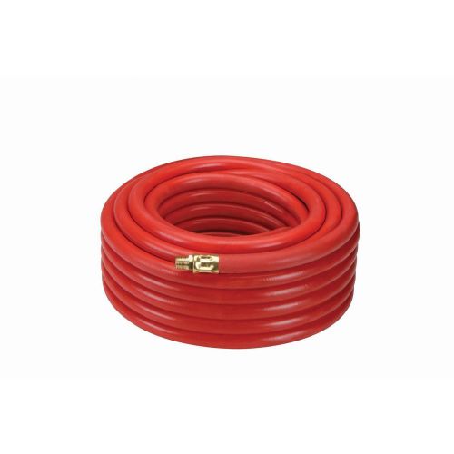 3/8 in. x 50 ft. 300 psi premium rubber air hose compressor 1/4”-18 npt industry for sale