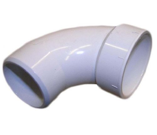PVC DWV Pipe Fitting 90-Degree Spigot x Hub Street Elbow 1-1/2&#034;