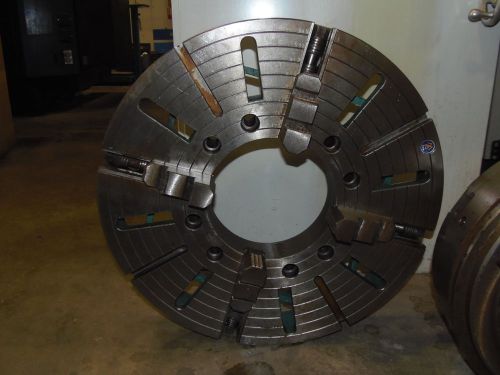27.5&#034; 4-JAW MANUAL CHUCK, TM, 10.25&#034; HOLE, ONE PIECE JAWS, A2-11