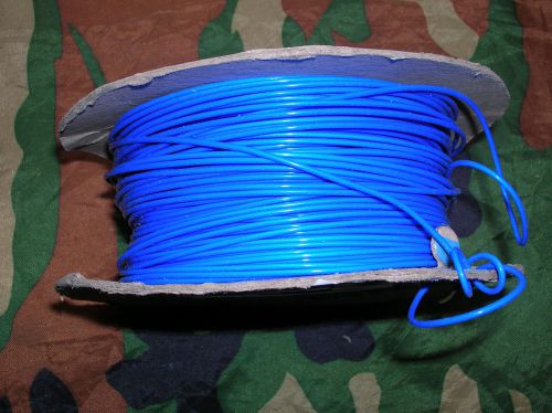 Silver plated copper ptfe wire cable 18awg 1,2mm str. hq 6m. blue for sale