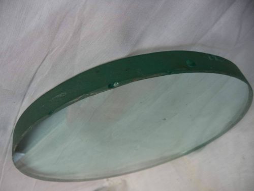 Old Vintage 9.5&#034; Round Piece of ARMOUR PLATE Bullet Proof Glass 3/4&#034; Thick