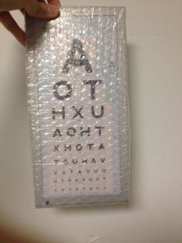 Electroluminescent Eye Chart  With Remote Control NEW FAST SHIP