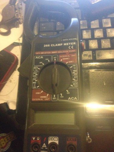 266 clamp meter ohm,volt and amp tester