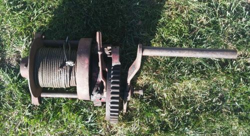 Vintage Beebe Bros. Seattle Washington 2 Ton Hand Crank Winch ,automotive,scrap