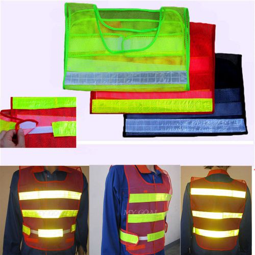High Safety Security Visibility Reflective Work Vest Coat Gear Waistcoat Protect