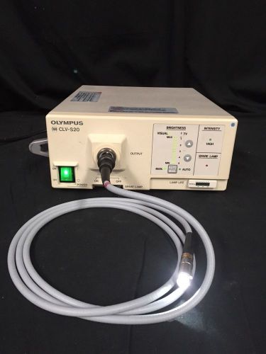 Olympus CLV-S20 Light Source w/ A3293 Fiber Optic Cable