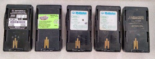 Lot of 5 Motorola Visar Portable Radio Battery NTN7395A M7394 RAD4030 H7394 OEM