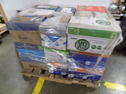 Copy Paper Pallet Lot of 24 Assorted Boxes 8.5 x 11 5000 Sheets Each