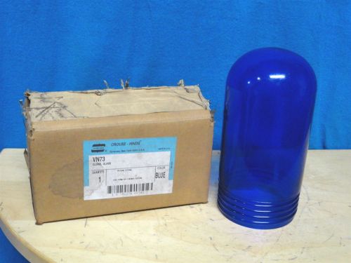 CROUSE-HINDS * BLUE * GLASS GLOBE * PART NUMBER; VN-73  * NEW IN THE BOX