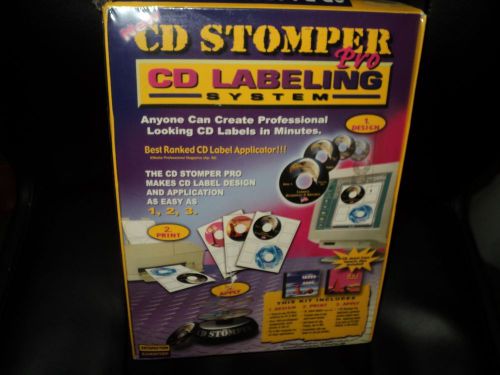 CD-R LABELING SYSTEM CD STOMPER PRO SEALED NEW