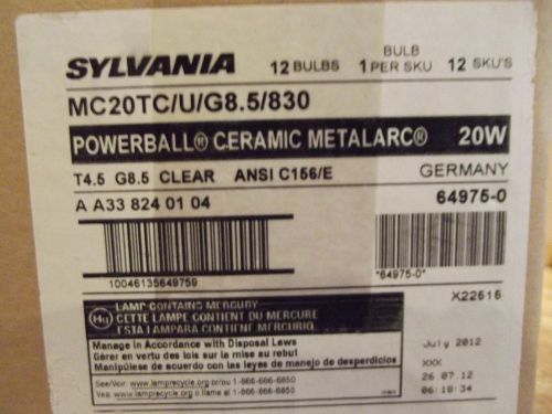 12 Sylvania #64975-0 20w Powerball lamps