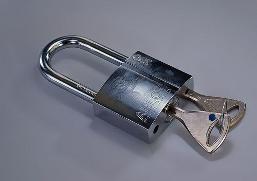 ABLOY PL330N PROTEC  Brass Padlock Shackle Clearance 50mm . 2 keys