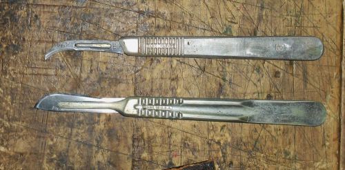 Original Vintage WWI Bard-Parker Medical Surgical Knife Scalpels w/ Extra Blades