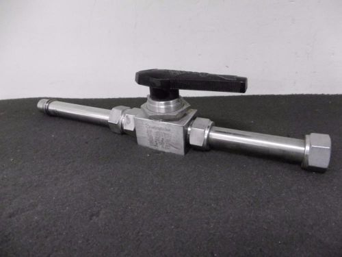 Swagelok SS-45TS12 3/4&#034; SS 40-Series Ball Valve w/ Coaxial Sleeve Coupling Tubes