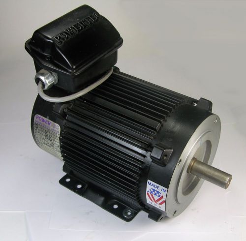 Powertec Variable Speed DC Brushless Motor, 3/4 HP, 143TCL, 160 VDC