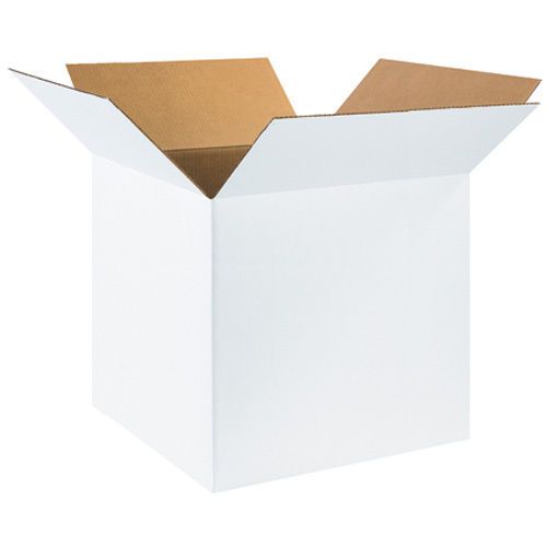 18 x 18 x 18&#034; White Corrugated Boxes Lot of 140 boxes - Free Shipping