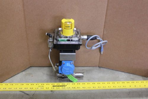 Pbm 1&#034; 316 sanitary ball valve assembly w/actuator&amp;mon (w6p162) for sale