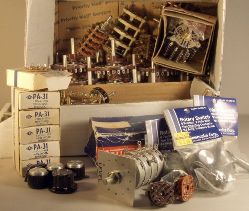 Rotary Switch &amp; Misc Giant Assortment, Experimenters Steampunk Makers Model RR