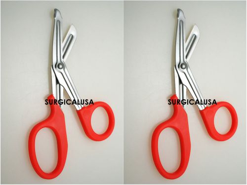 2 universal utility scissors 7.25&#034; orange colornew emt surgicalusa instruments for sale