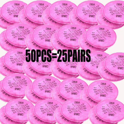 50Pcs For 3M 2091 N95 Particulate Filter P100 for 6000/7000 Series Respirator