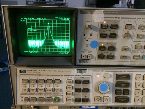 HP 8566B Spectrum Analyzer 100Hz to 22Ghz With Interconnect Cables TESTED