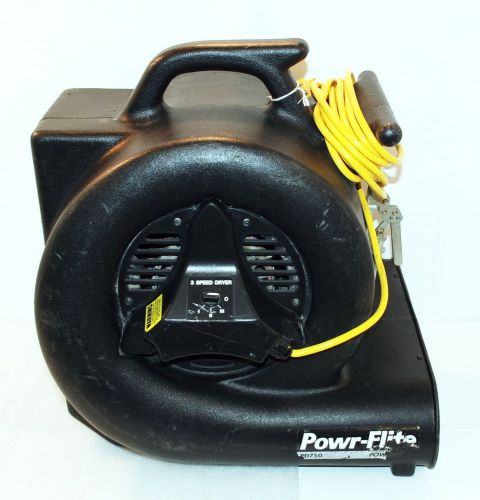 Powr flite pd750 turbodryer carpet dryer 3-speed blower air mover for sale