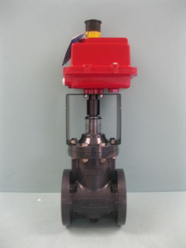 3&#034; 150# asahi/america hi-pvc type c gate valve a92 actuator new p12 (1961) for sale