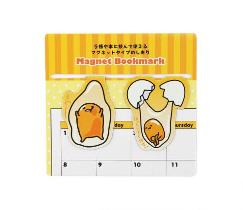 *NEW* Sanrio Gudetama Magnetic Bookmark Magnet Set of 2 pcs *US seller*