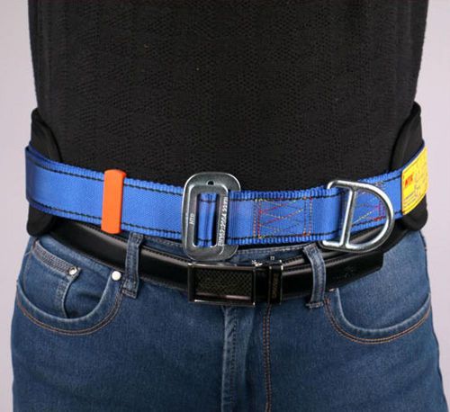 Safety rock climbing fall protection waist belt harness equip with 2 d-rings for sale