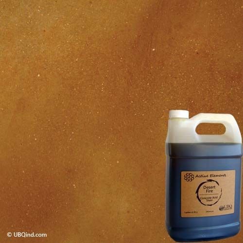 Concrete stain - active elements by ubqind - desert fire color - 1 gallon for sale
