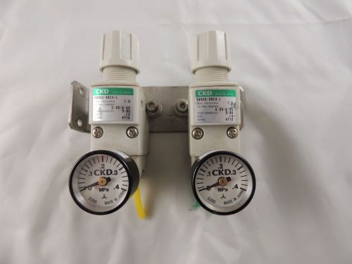 Lot 2 ckd rb500-ssc4-l regulators &amp; g39d gauges ~ pressure flow control for sale
