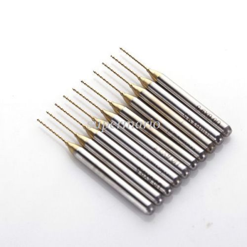 10x  titanium nitride coated carbide pcb 0.6mm jewelry cnc drill bit router for sale