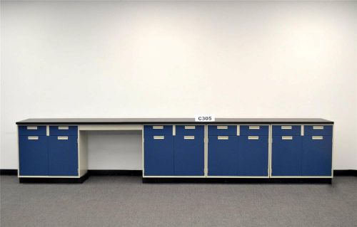 15&#039; Base Laboratory Cabinets w/ Chemical Resistant Counter Tops (C305)