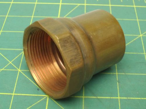 1-1/2 SOLDER CONNECTION COPPER FITTING FEMALE SOCKET END TO FEMALE THREAD #56678