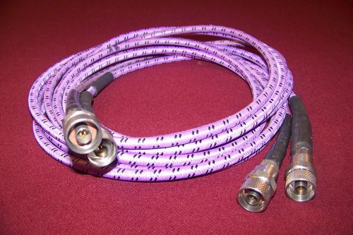 Pair of Gore 10FT. Phaseflex test cables Nm connectors mode free to 20GHz -4.8dB