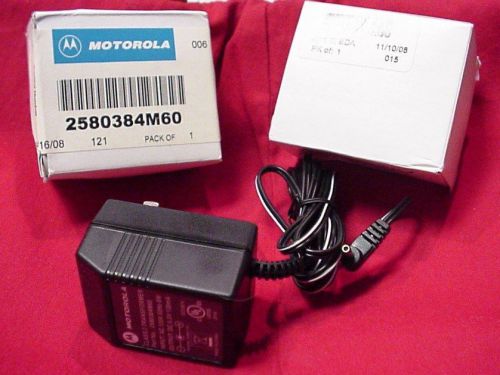 NEW! MOTOROLA AC ADAPTER for MINITOR III,IV,3,&amp; 4 PAGER CHARGER 2580384M60  NOS